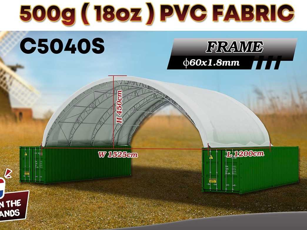 Rhino-Cross-Shelter C5040S 12x15,25x4,5 m - Cuve de stockage: photos 2 Rhino-Cross-Shelter C5040S 12x15,25x4,5 m - Cuve de stockage: photos 2