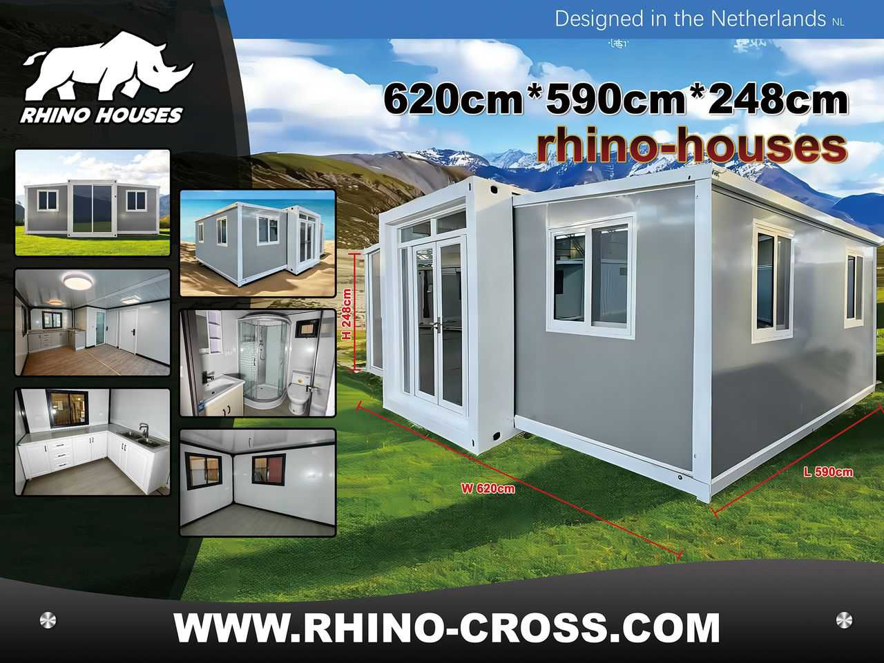 Rhino Houses 36,5 m2 - Conteneur comme habitat: photos 2 Rhino Houses 36,5 m2 - Conteneur comme habitat: photos 2