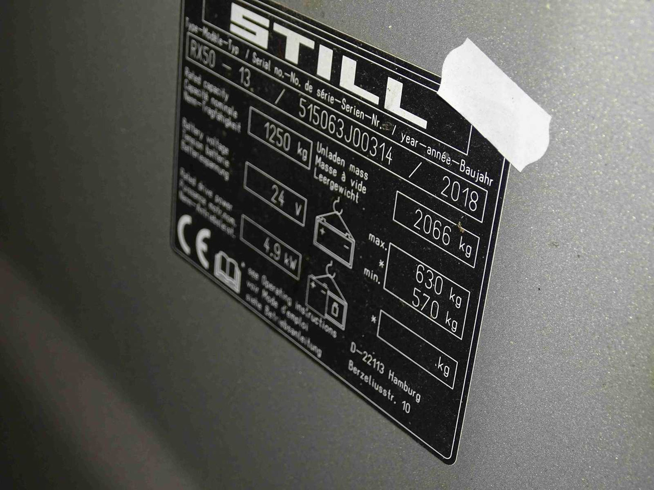 STILL RX50-13 FORKLIFT - Chariot élévateur: photos 5 STILL RX50-13 FORKLIFT - Chariot élévateur: photos 5