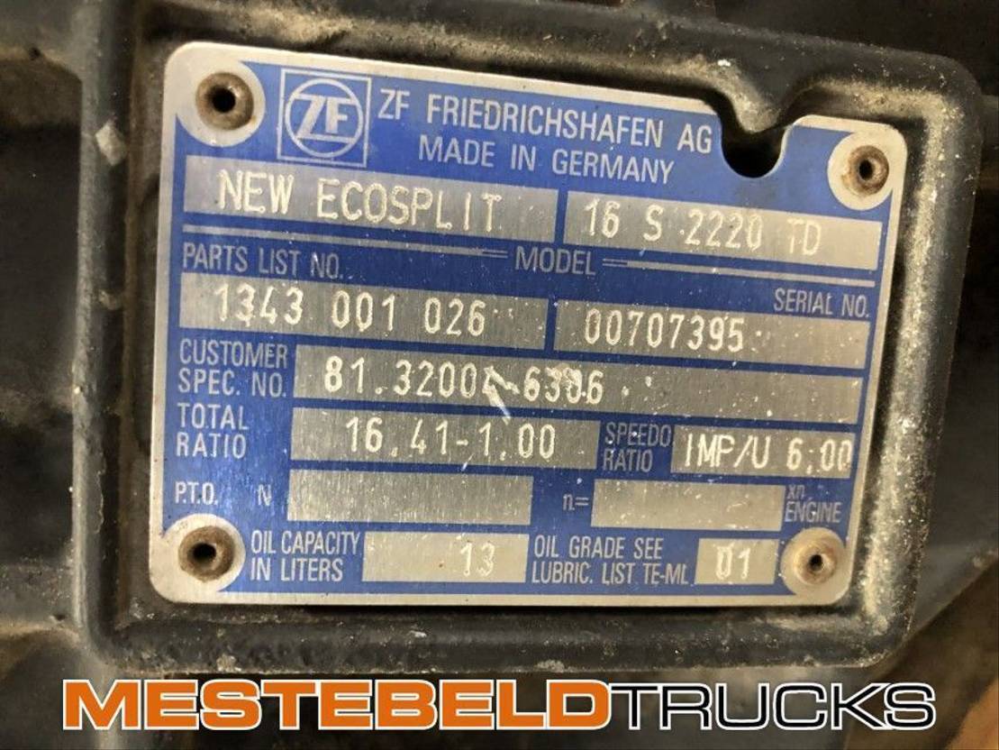 MAN Versnellingsbak 16 S 2220 TD - Boîte de vitesse pour Camion: photos 5 MAN Versnellingsbak 16 S 2220 TD - Boîte de vitesse pour Camion: photos 5