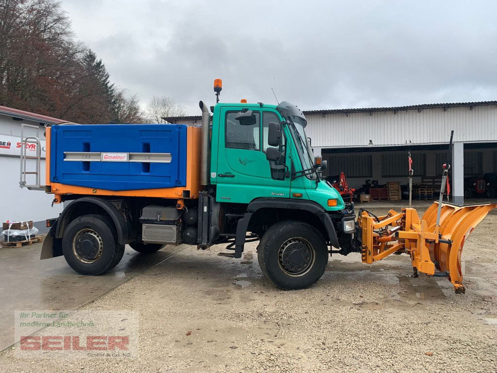Mercedes-Benz Unimog U 500 + Salzstreuer + Schneeschild - Engin de déneigement: photos 2 Mercedes-Benz Unimog U 500 + Salzstreuer + Schneeschild - Engin de déneigement: photos 2