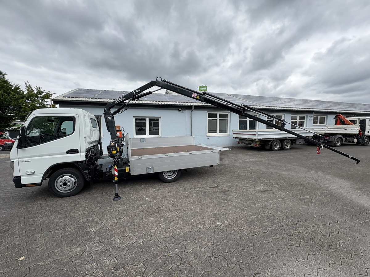 Camion grue, Camion plateau neuf FUSO 3S15 Alu Pritsche 2.80m Ladekran Funk! sofort ve: photos 8