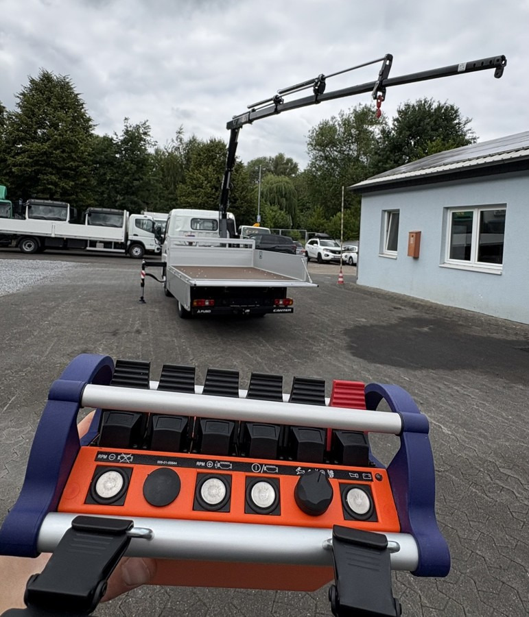 Camion grue, Camion plateau neuf FUSO 3S15 Alu Pritsche 2.80m Ladekran Funk! sofort ve: photos 13