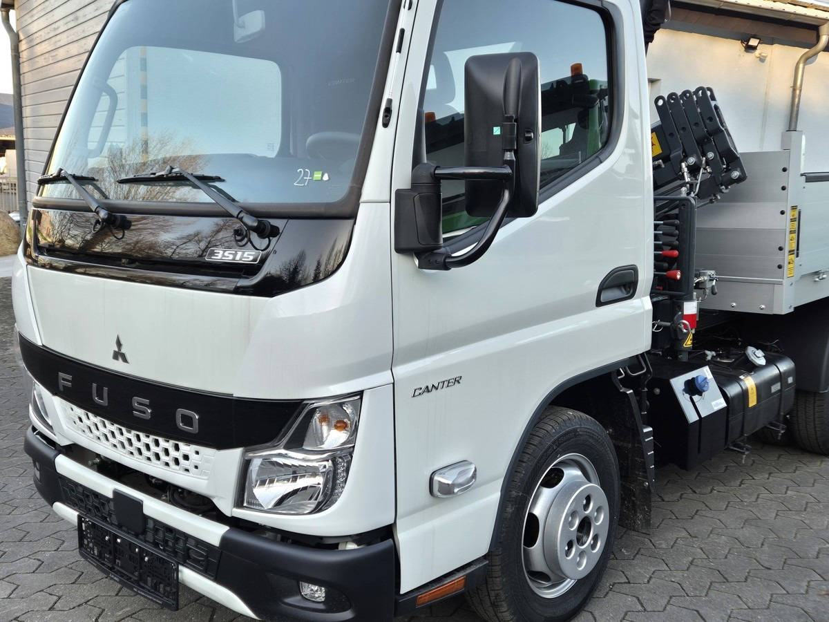 Véhicule utilitaire benne neuf FUSO 3S15 Kipper mit Ladekran Funk 3x hydr. Kran: photos 12