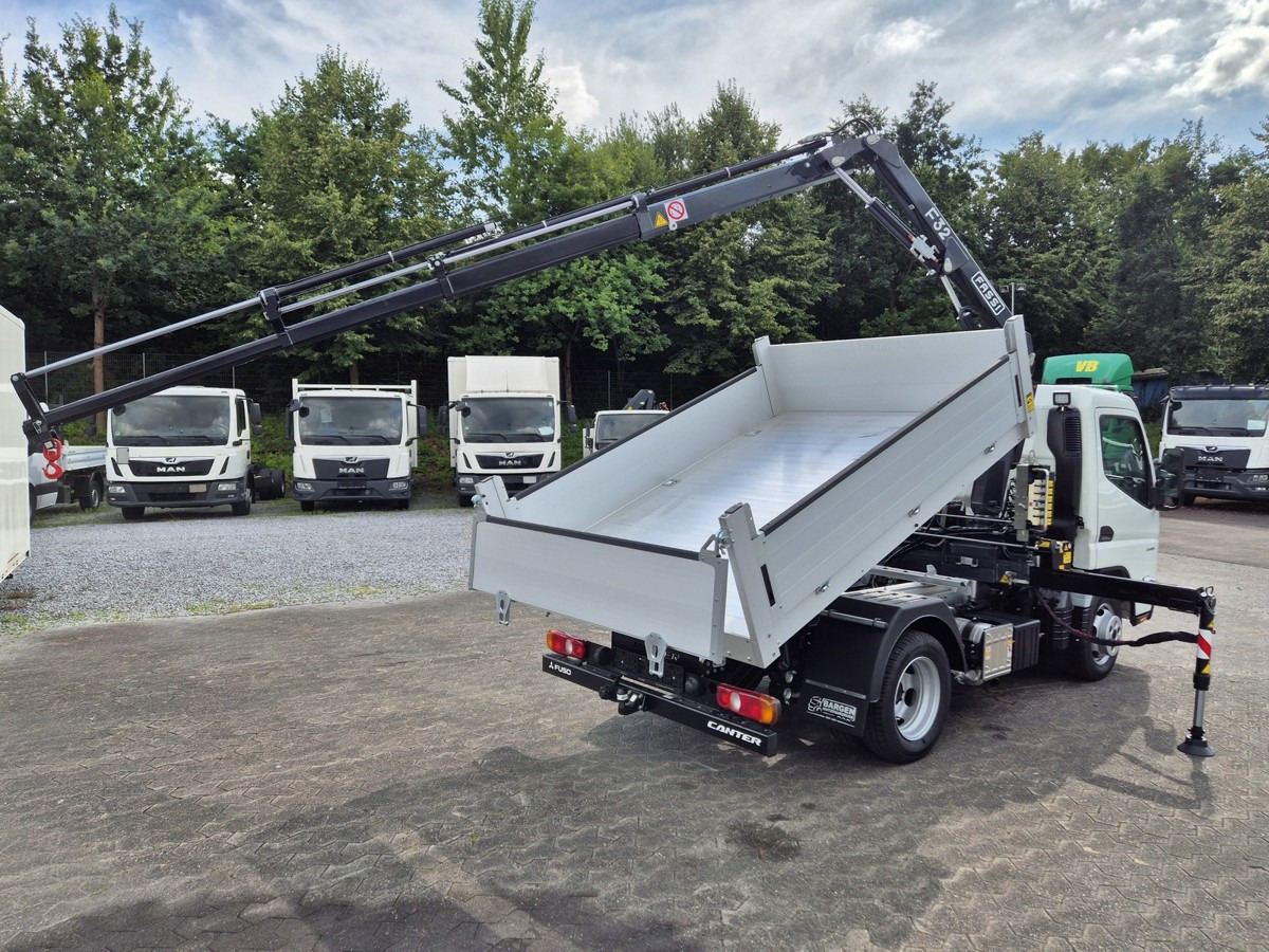 Véhicule utilitaire benne neuf FUSO 3S15 Kipper mit Ladekran Funk 3x hydr. Kran: photos 15
