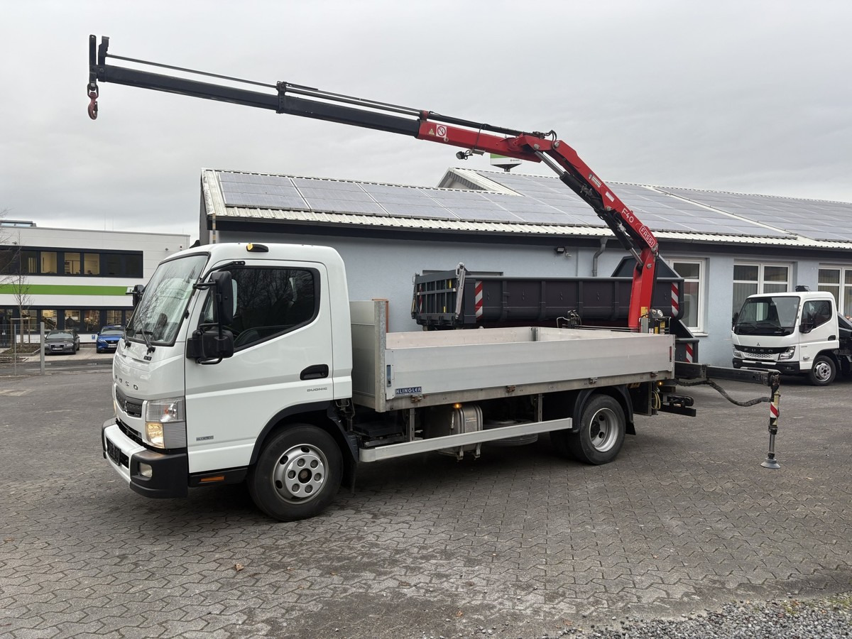 FUSO FUSO 9C18 Canter Pritsche 3.8m Kran 2x hydr. - Fourgon plateau: photos 1 FUSO FUSO 9C18 Canter Pritsche 3.8m Kran 2x hydr. - Fourgon plateau: photos 1