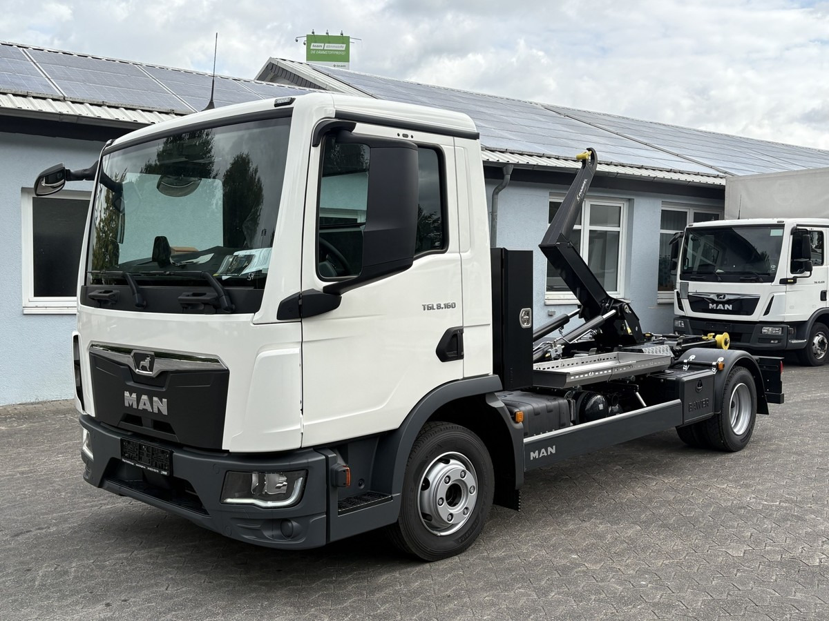 MAN TGL 8.160 BL City Abollkipper Schaltgetriebe - Camion ampliroll: photos 1 MAN TGL 8.160 BL City Abollkipper Schaltgetriebe - Camion ampliroll: photos 1
