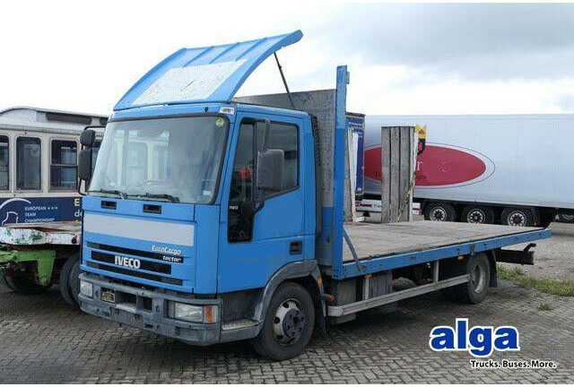 Iveco ML 75 E 4x2, Plattform, 3. Sitz, Luftfederung - Camion plateau: photos 1 Iveco ML 75 E 4x2, Plattform, 3. Sitz, Luftfederung - Camion plateau: photos 1