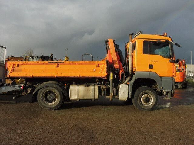 MAN 18.360 TGS 4x4, Kran Palfinger PK8501, Funk, AHK - Camion benne: photos 2 MAN 18.360 TGS 4x4, Kran Palfinger PK8501, Funk, AHK - Camion benne: photos 2