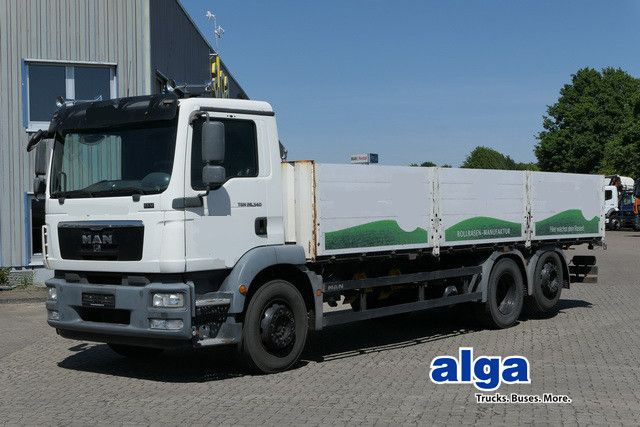 MAN 26.340 TGM 6x2, Lenk-Lift, Voll-Luft, Klima - Camion plateau: photos 1 MAN 26.340 TGM 6x2, Lenk-Lift, Voll-Luft, Klima - Camion plateau: photos 1