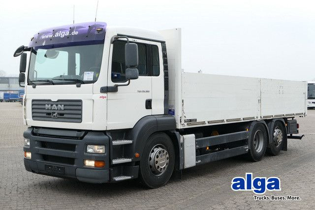 MAN 26.360 TGA LL 6x2, Vollluft, Klima, 3. Sitz, AHK - Camion plateau: photos 1 MAN 26.360 TGA LL 6x2, Vollluft, Klima, 3. Sitz, AHK - Camion plateau: photos 1