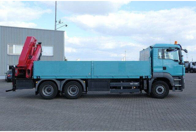 MAN 26.400 TGS BL, Kran HMF 4220 K4, Funk, Container - Camion plateau: photos 4 MAN 26.400 TGS BL, Kran HMF 4220 K4, Funk, Container - Camion plateau: photos 4