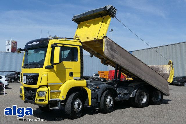 MAN 35.460 TGS BB 8x4, Meiller, Bordmatik, Intarder - Camion benne: photos 1 MAN 35.460 TGS BB 8x4, Meiller, Bordmatik, Intarder - Camion benne: photos 1