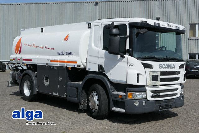 Scania P 400, 2 Kammern, 13m³, Oben- u. Untenbefüllung - Camion citerne: photos 1 Scania P 400, 2 Kammern, 13m³, Oben- u. Untenbefüllung - Camion citerne: photos 1