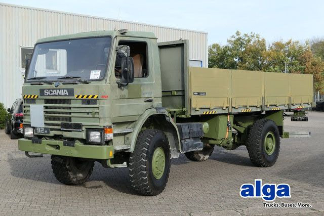Scania P92HK 4x4, Allrad, Einzelbereifung, Klima, 40tkm - Camion plateau: photos 1 Scania P92HK 4x4, Allrad, Einzelbereifung, Klima, 40tkm - Camion plateau: photos 1