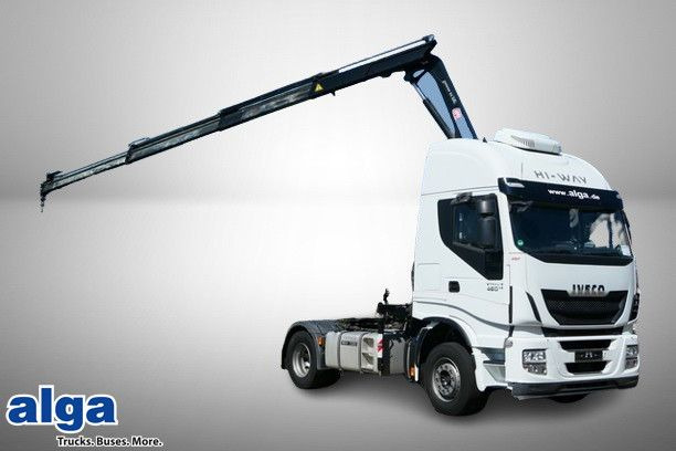 Iveco 460 Stralis 4x2, Kran HMF 1320K3, Hydr., Klima - Tracteur routier: photos 1 Iveco 460 Stralis 4x2, Kran HMF 1320K3, Hydr., Klima - Tracteur routier: photos 1