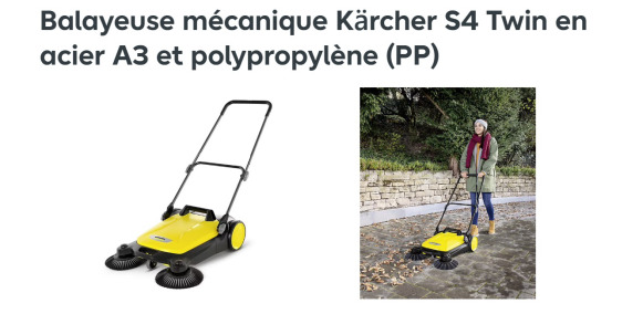 Balayeuse mécanique KARCHER S 4 Twin - Balayeuse industrielle: photos 2 Balayeuse mécanique KARCHER S 4 Twin - Balayeuse industrielle: photos 2