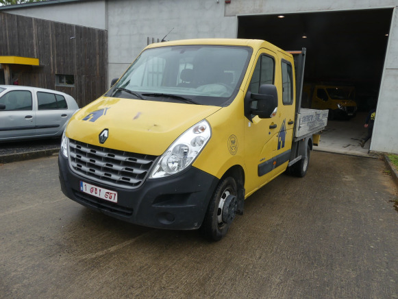 Camionnette plateau double cabine Renault Master DCI150 (2012-171.164 km-VIN:VF1MBH6F346533282) - Fourgon plateau, Utilitaire double cabine: photos 1 Camionnette plateau double cabine Renault Master DCI150 (2012-171.164 km-VIN:VF1MBH6F346533282) - Fourgon plateau, Utilitaire double cabine: photos 1