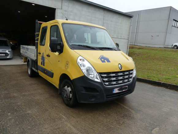 Camionnette plateau double cabine Renault Master DCI150 (2012-171.164 km-VIN:VF1MBH6F346533282) - Fourgon plateau, Utilitaire double cabine: photos 2 Camionnette plateau double cabine Renault Master DCI150 (2012-171.164 km-VIN:VF1MBH6F346533282) - Fourgon plateau, Utilitaire double cabine: photos 2