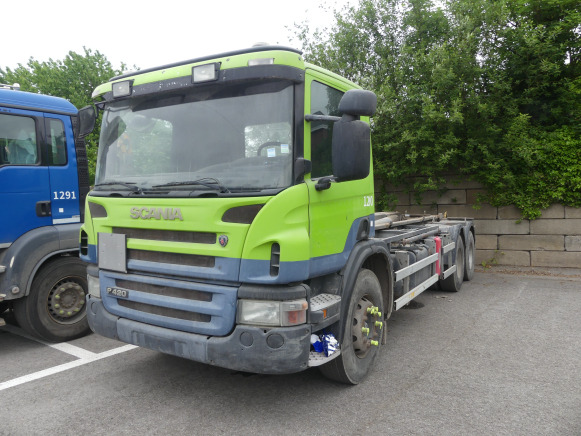 REF:1290 - Camion porte container Scania PRT (2005-529.990 km) - Camion porte-conteneur/ Caisse mobile: photos 1 REF:1290 - Camion porte container Scania PRT (2005-529.990 km) - Camion porte-conteneur/ Caisse mobile: photos 1