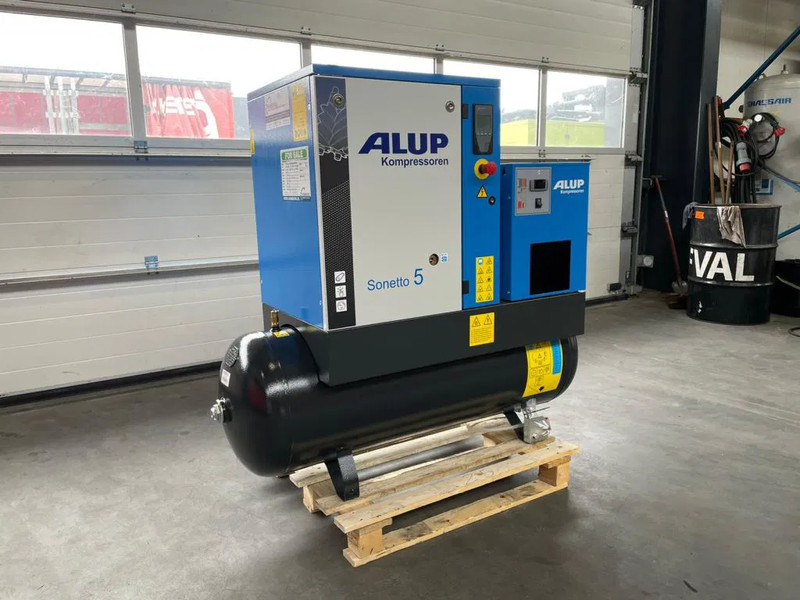 Alup Sonetto 5 + 200 Elektrische Schroefcompressor 4 kW 470 L / min 10 Bar met droger en ketel - Compresseur d'air: photos 2 Alup Sonetto 5 + 200 Elektrische Schroefcompressor 4 kW 470 L / min 10 Bar met droger en ketel - Compresseur d'air: photos 2