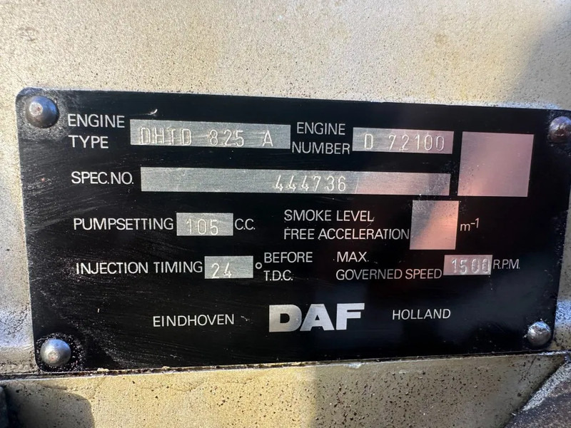 DAF DHTD 825 A 80 kVA noodstroom generatorset aggregaat ex Emergency - Groupe électrogène: photos 3 DAF DHTD 825 A 80 kVA noodstroom generatorset aggregaat ex Emergency - Groupe électrogène: photos 3
