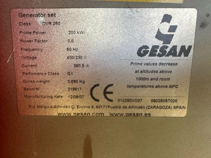 GESAN DVR 250 Volvo Stamford 275 kVA Silent Rental generatorset - Groupe électrogène: photos 5 GESAN DVR 250 Volvo Stamford 275 kVA Silent Rental generatorset - Groupe électrogène: photos 5