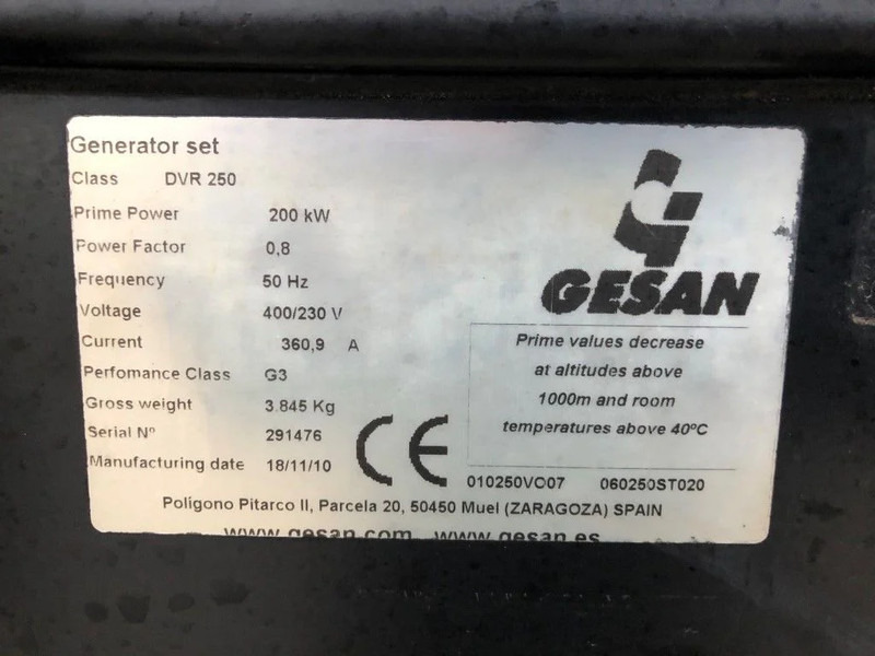 GESAN Volvo Stamford 250 kVA Supersilent Rental generatorset - Groupe électrogène: photos 5 GESAN Volvo Stamford 250 kVA Supersilent Rental generatorset - Groupe électrogène: photos 5