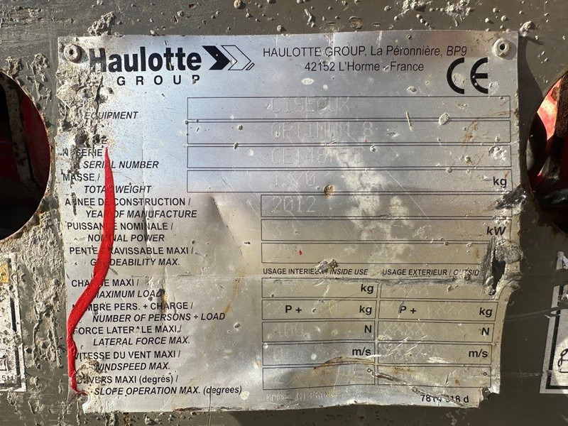 Haulotte Optimum 8 Elektra Schaarhoogwerker 7.8 meter Werkhoogte 427 Hours ! - Nacelle ciseaux: photos 3 Haulotte Optimum 8 Elektra Schaarhoogwerker 7.8 meter Werkhoogte 427 Hours ! - Nacelle ciseaux: photos 3