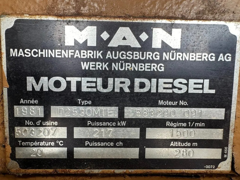 MAN D2530 MTE unelec 220 kVA Noodsroom Generatorset ex Emergency - Groupe électrogène: photos 3 MAN D2530 MTE unelec 220 kVA Noodsroom Generatorset ex Emergency - Groupe électrogène: photos 3
