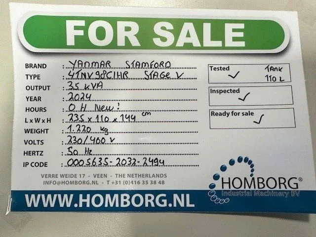 Yanmar Stage 5 Stamford 35 kVA Rental Silent Generatorset Stage V New ! - Groupe électrogène: photos 2 Yanmar Stage 5 Stamford 35 kVA Rental Silent Generatorset Stage V New ! - Groupe électrogène: photos 2
