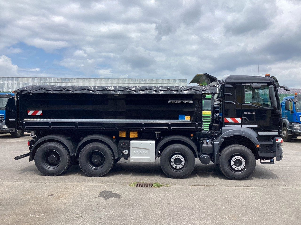 MAN TGS 35.480 8x4 BB CH Bordmatik Meiller - Camion benne: photos 4 MAN TGS 35.480 8x4 BB CH Bordmatik Meiller - Camion benne: photos 4