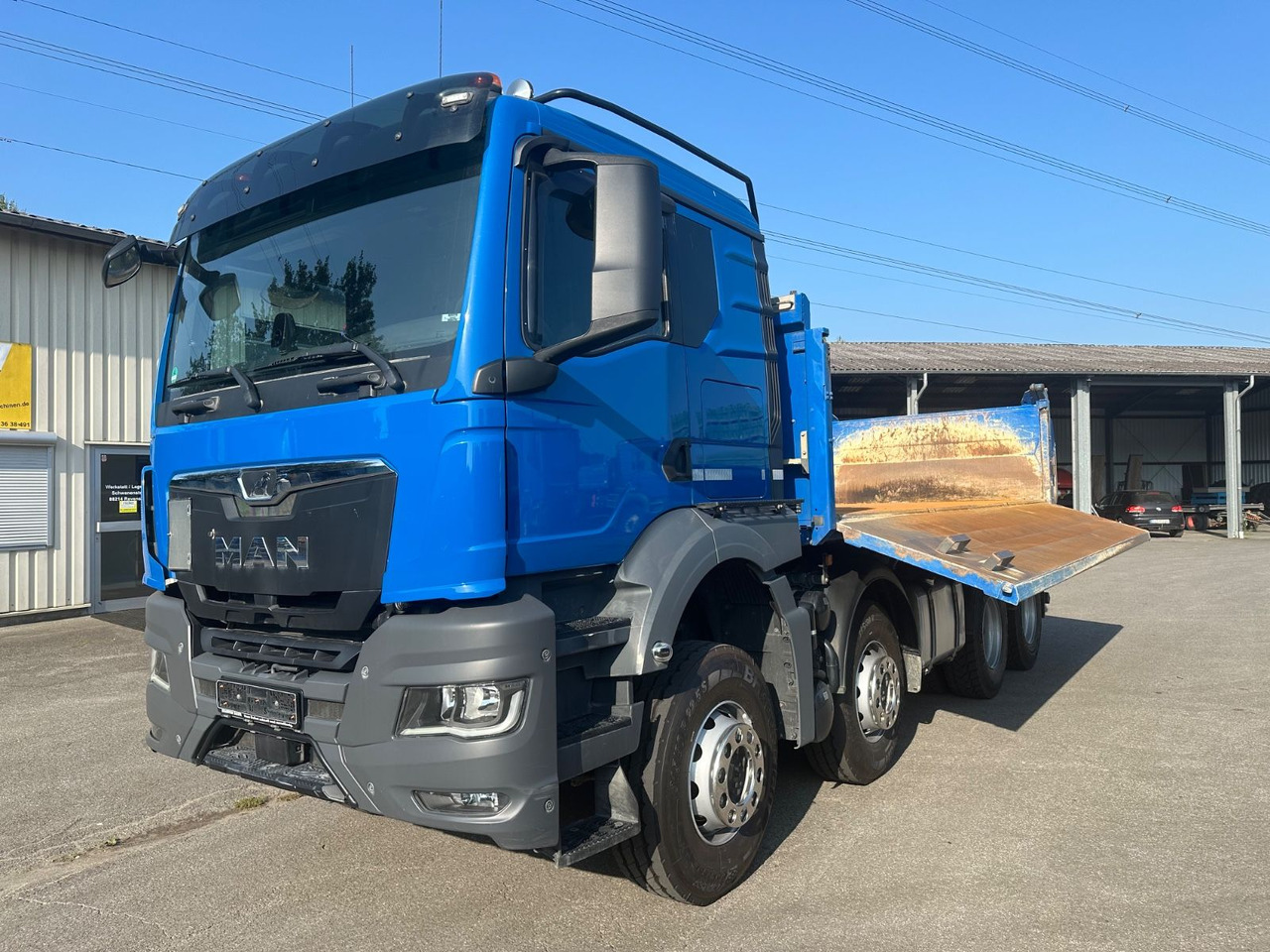 MAN TGS 35.510 8x4 BB Meiller Stahl Bordmatik Pritar - Camion benne: photos 1 MAN TGS 35.510 8x4 BB Meiller Stahl Bordmatik Pritar - Camion benne: photos 1
