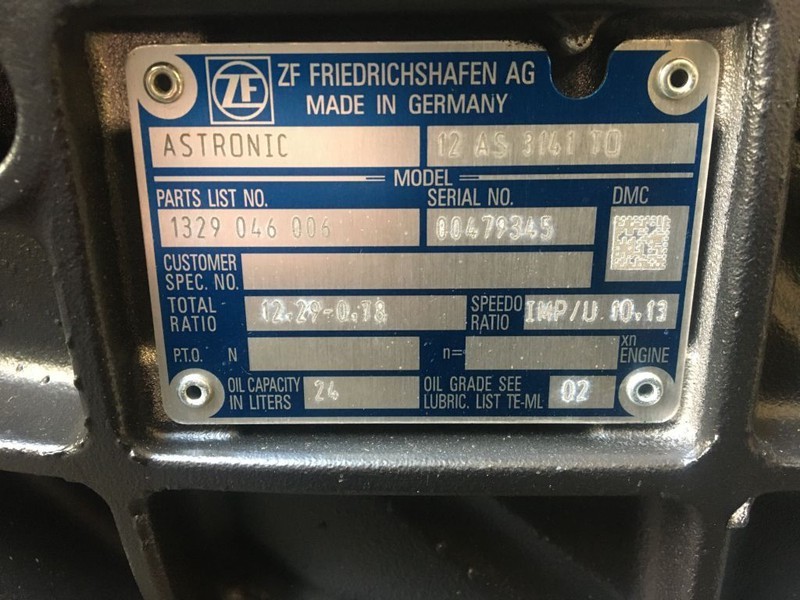 DAF Versnellingsbak ZF 12 AS 3141 TO 12,29 - 0,78 INTARDER - Boîte de vitesse pour Camion: photos 3 DAF Versnellingsbak ZF 12 AS 3141 TO 12,29 - 0,78 INTARDER - Boîte de vitesse pour Camion: photos 3