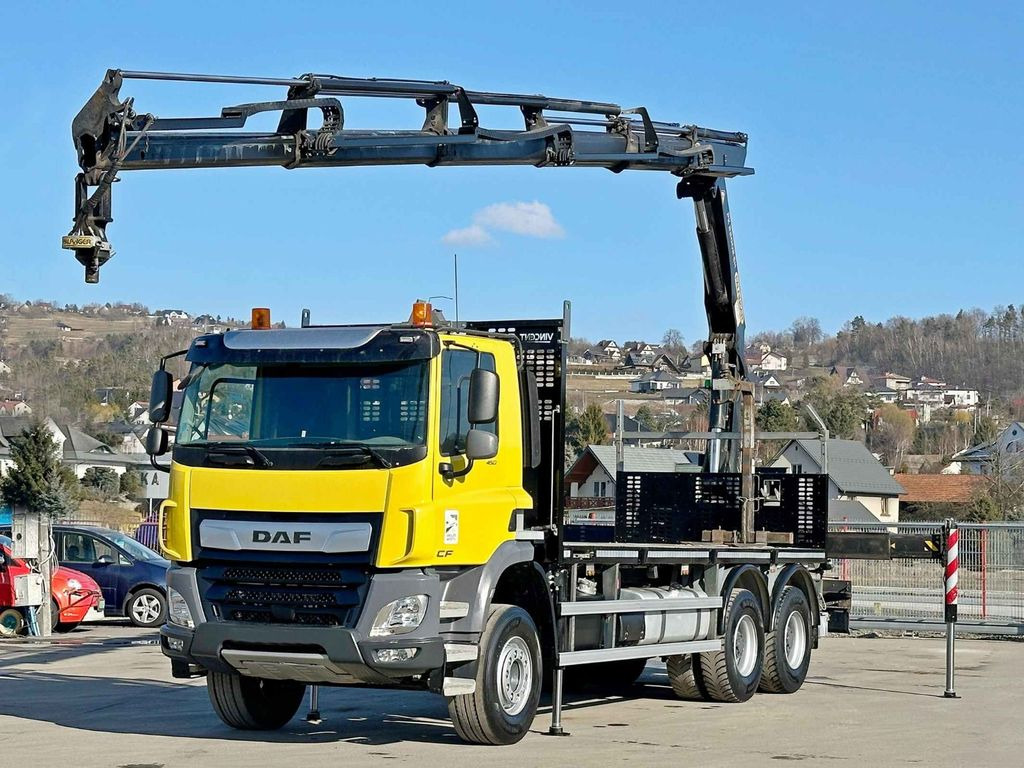 DAF CF 450 * PK 22002 - EH D + FUNK * 6x4 * TOP - Camion grue, Camion plateau: photos 2 DAF CF 450 * PK 22002 - EH D + FUNK * 6x4 * TOP - Camion grue, Camion plateau: photos 2