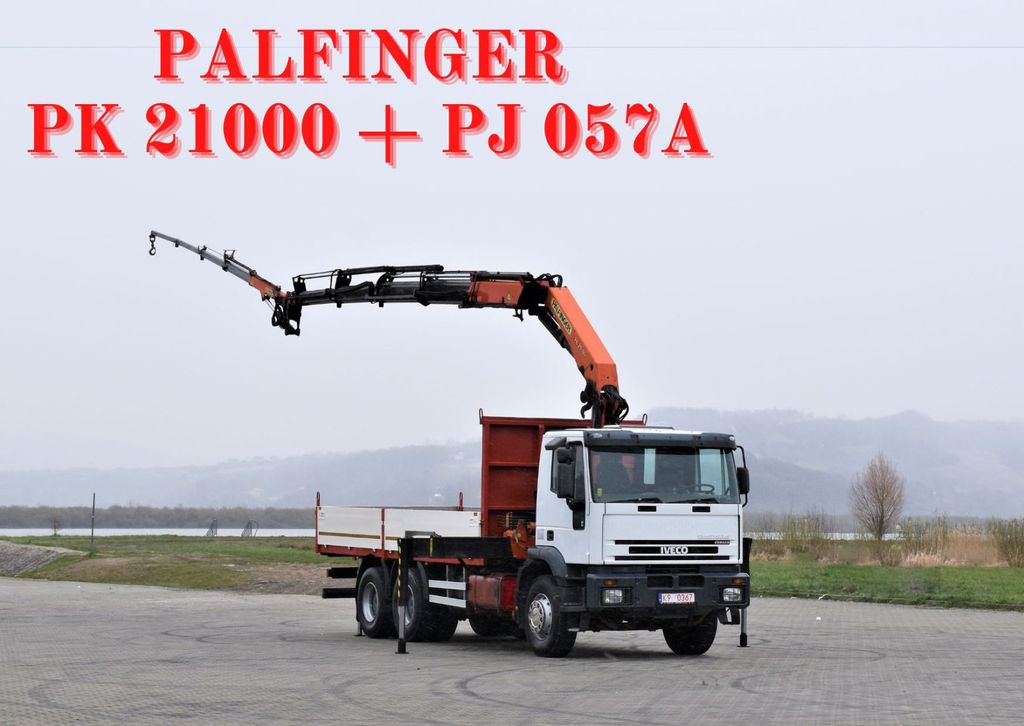 Iveco Eurotrakker 280E35* KRAN +JIB PJ057A/ FUNK*6x4 - Camion grue, Camion plateau: photos 1 Iveco Eurotrakker 280E35* KRAN +JIB PJ057A/ FUNK*6x4 - Camion grue, Camion plateau: photos 1