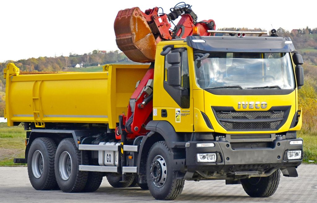 Iveco TRAKKER 360 * Kipper 4,90m* KRAN/FUNK*6x4 - Camion grue, Camion benne: photos 4 Iveco TRAKKER 360 * Kipper 4,90m* KRAN/FUNK*6x4 - Camion grue, Camion benne: photos 4