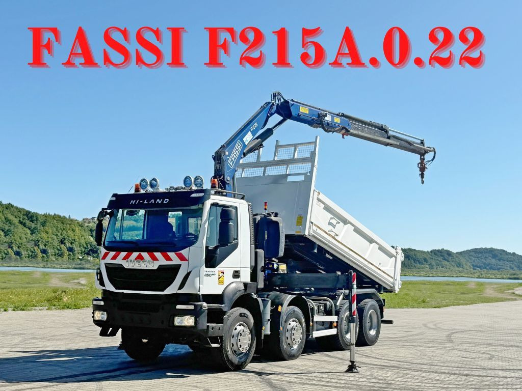 Iveco TRAKKER 450 * FASSI F215A.0.22 + FUNK / 8x4 *TOP - Camion grue: photos 1 Iveco TRAKKER 450 * FASSI F215A.0.22 + FUNK / 8x4 *TOP - Camion grue: photos 1