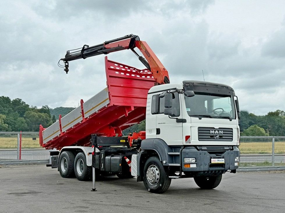 MAN TGA 26.400 * KIPPER 6,00m + PK 15500 * 6x4 * TOP - Camion grue: photos 2 MAN TGA 26.400 * KIPPER 6,00m + PK 15500 * 6x4 * TOP - Camion grue: photos 2