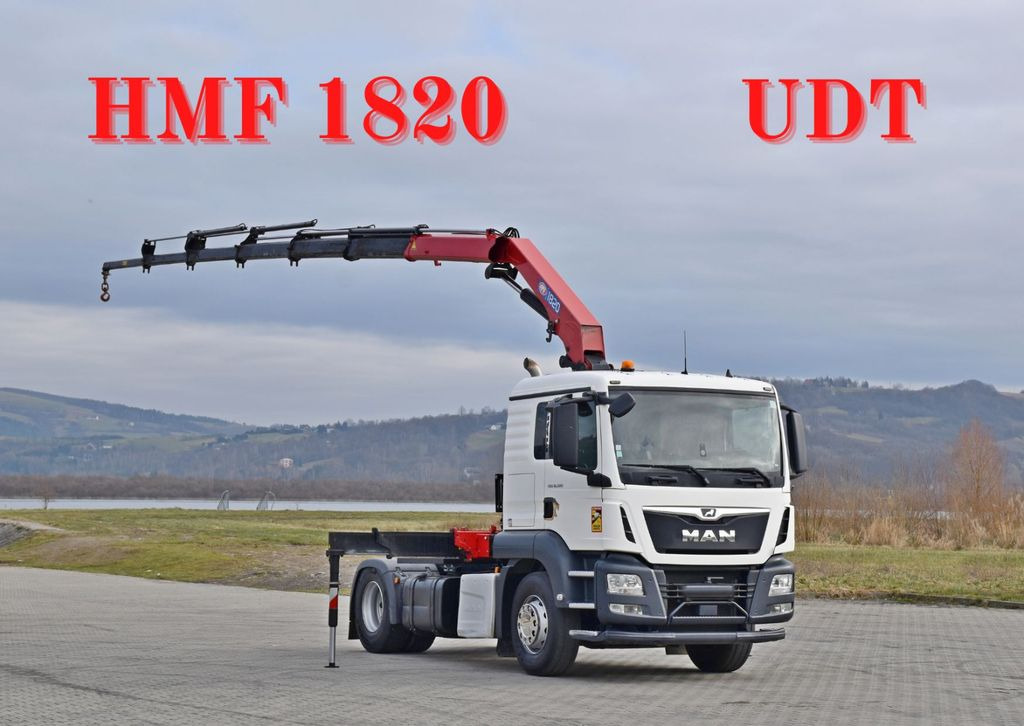 MAN TGS 18.500 Sattelzugmaschine + KRAN /FUNK - Camion grue: photos 1 MAN TGS 18.500 Sattelzugmaschine + KRAN /FUNK - Camion grue: photos 1