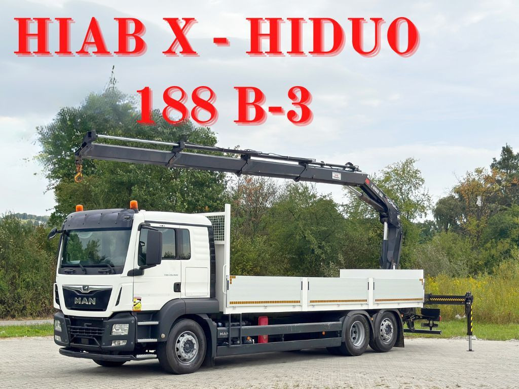 MAN TGS 26.460 * HIAB X - HIDUO 188 B-3 + FUNK* TOP - Camion grue: photos 1 MAN TGS 26.460 * HIAB X - HIDUO 188 B-3 + FUNK* TOP - Camion grue: photos 1