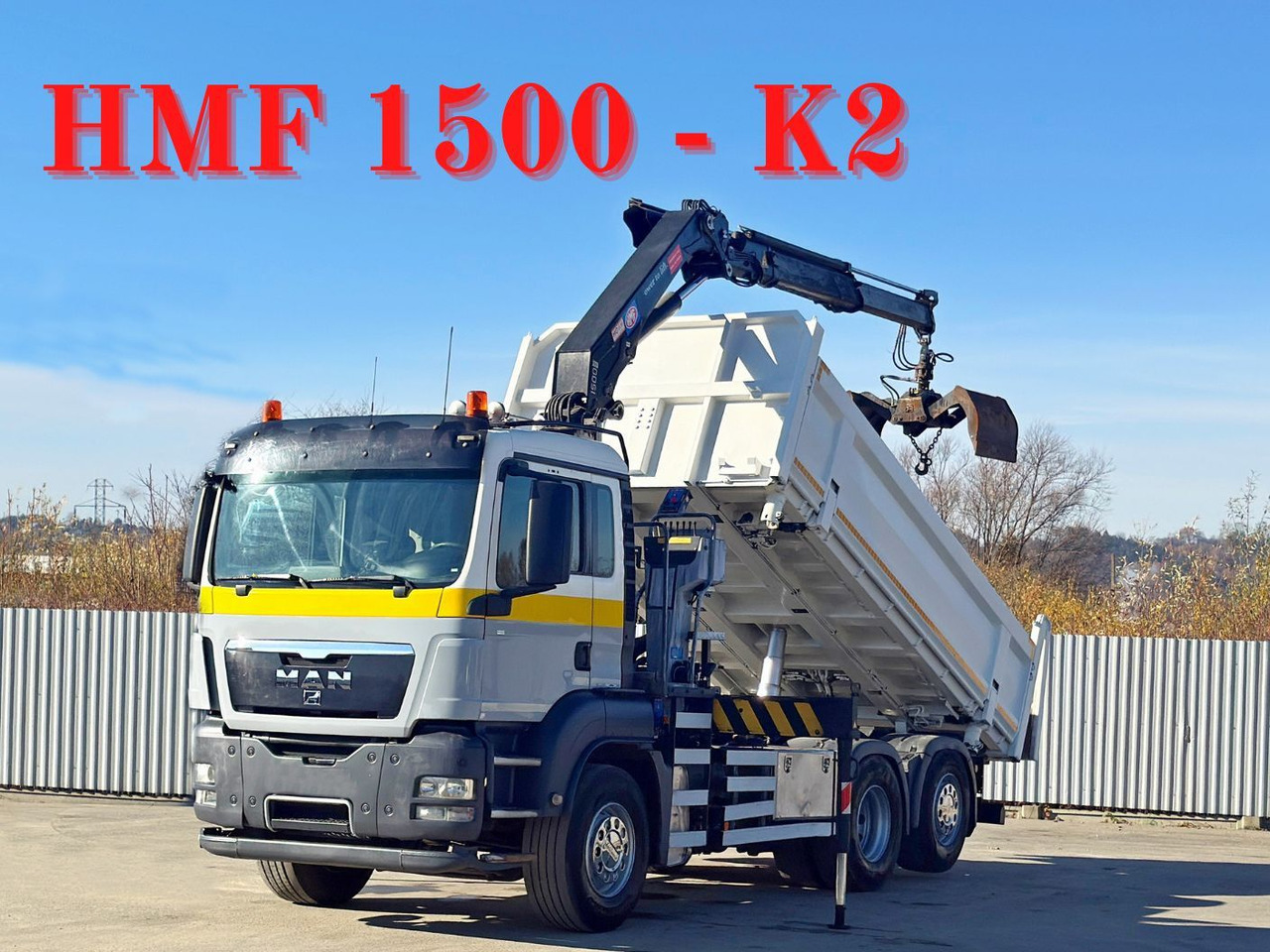 MAN TGS 28.320 * HMF 1500 - K2 * TOPZUSTAND - Camion grue: photos 1 MAN TGS 28.320 * HMF 1500 - K2 * TOPZUSTAND - Camion grue: photos 1