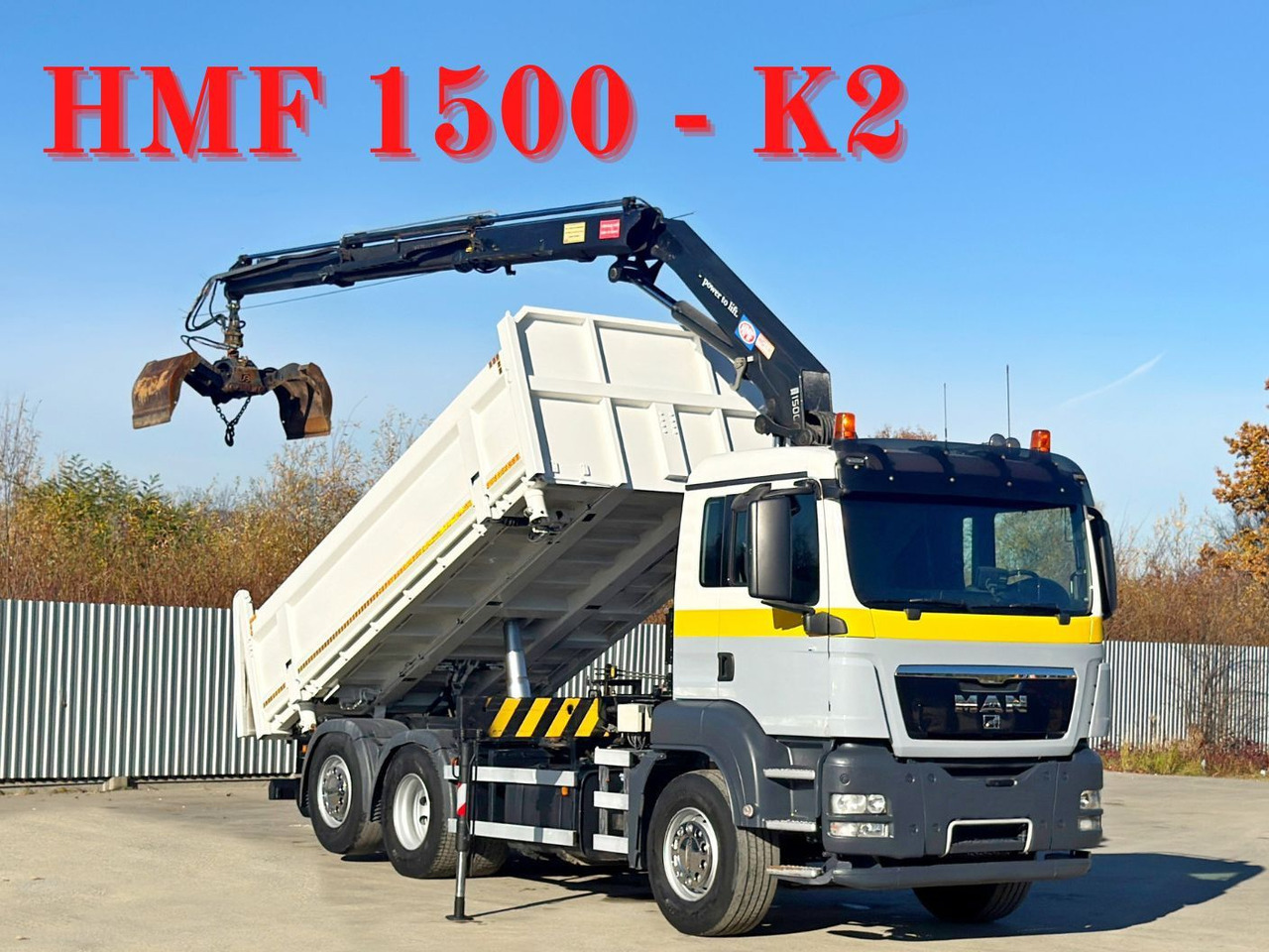 MAN TGS 28.320 * HMF 1500 - K2 * TOPZUSTAND - Camion grue: photos 1 MAN TGS 28.320 * HMF 1500 - K2 * TOPZUSTAND - Camion grue: photos 1