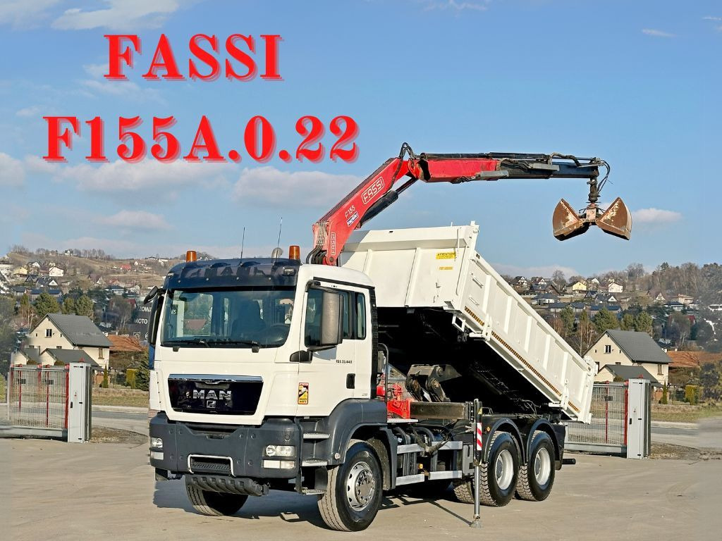 MAN TGS 33.440 * FASSI F155A.0.22/ FUNK *6x4 - Camion benne, Camion grue: photos 1 MAN TGS 33.440 * FASSI F155A.0.22/ FUNK *6x4 - Camion benne, Camion grue: photos 1