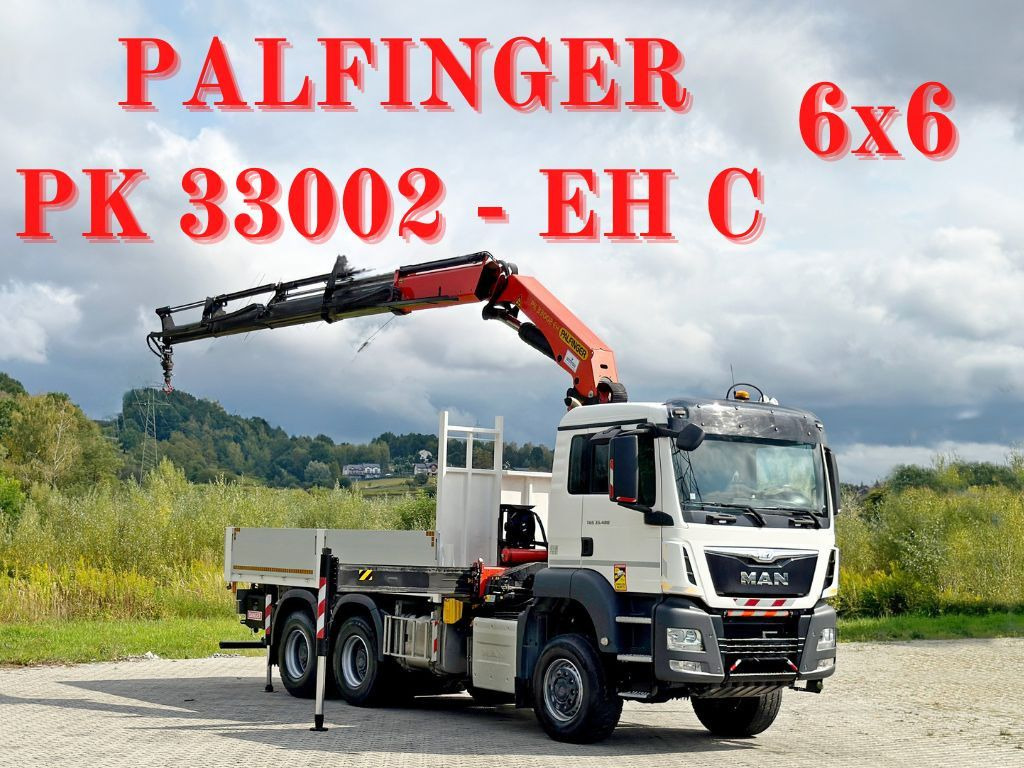 MAN TGS 33.480 * PK 33002-EH C + FUNK/6x6 * TOP - Camion grue: photos 1 MAN TGS 33.480 * PK 33002-EH C + FUNK/6x6 * TOP - Camion grue: photos 1