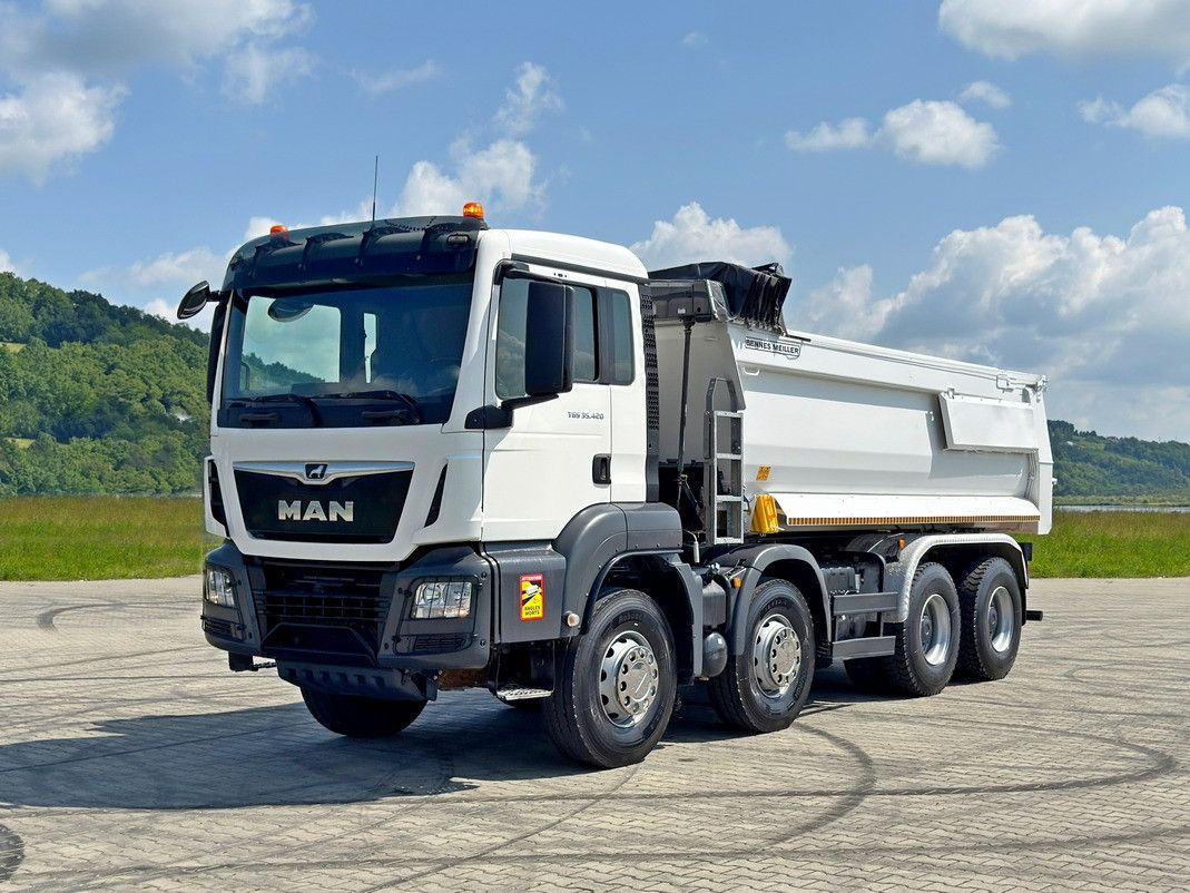 MAN TGS 35.420 KIPPER * 8x4 * TOPZUSTAND - Camion benne: photos 1 MAN TGS 35.420 KIPPER * 8x4 * TOPZUSTAND - Camion benne: photos 1