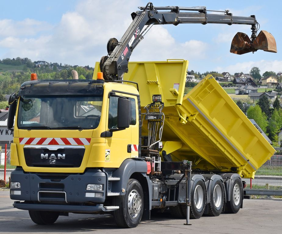 MAN TGS 35.440 * HIAB 122 B-3 DUO / 8x4 - Camion grue, Camion benne: photos 3 MAN TGS 35.440 * HIAB 122 B-3 DUO / 8x4 - Camion grue, Camion benne: photos 3