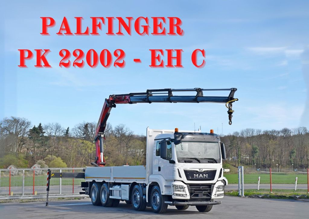 MAN TGS 35.500 * PK 22002 - EH C + FUNK * 8x4 * TOP - Camion grue, Camion plateau: photos 1 MAN TGS 35.500 * PK 22002 - EH C + FUNK * 8x4 * TOP - Camion grue, Camion plateau: photos 1