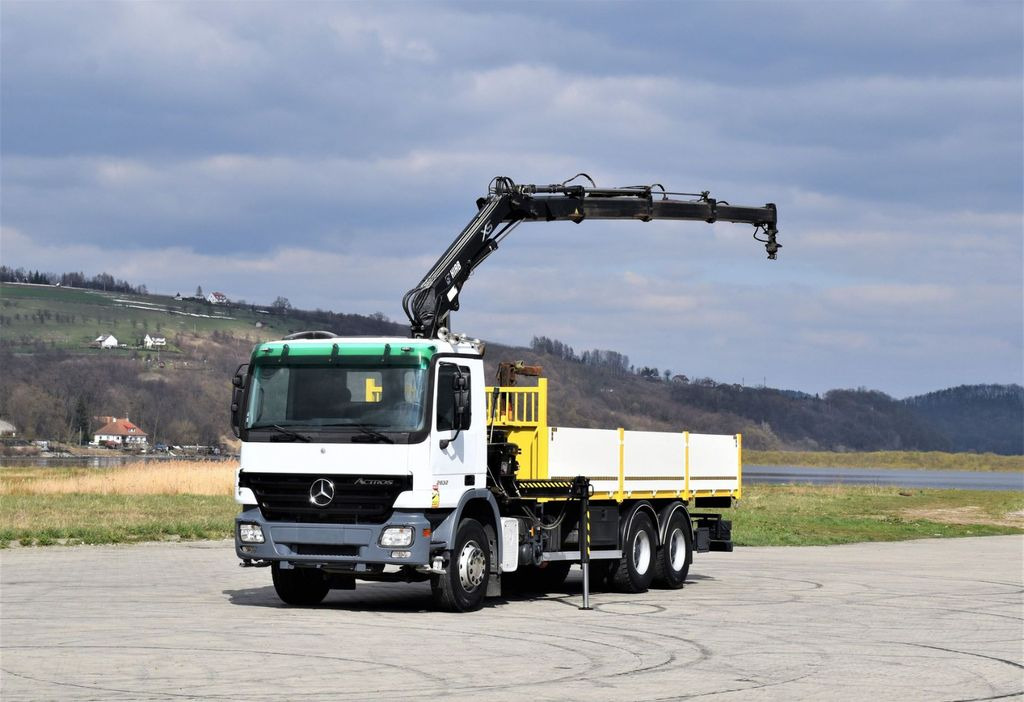 Mercedes-Benz ACTROS 2632 * HIAB 144B-3HIDUO+FUNK / 6x4 - Camion grue, Camion plateau: photos 2 Mercedes-Benz ACTROS 2632 * HIAB 144B-3HIDUO+FUNK / 6x4 - Camion grue, Camion plateau: photos 2