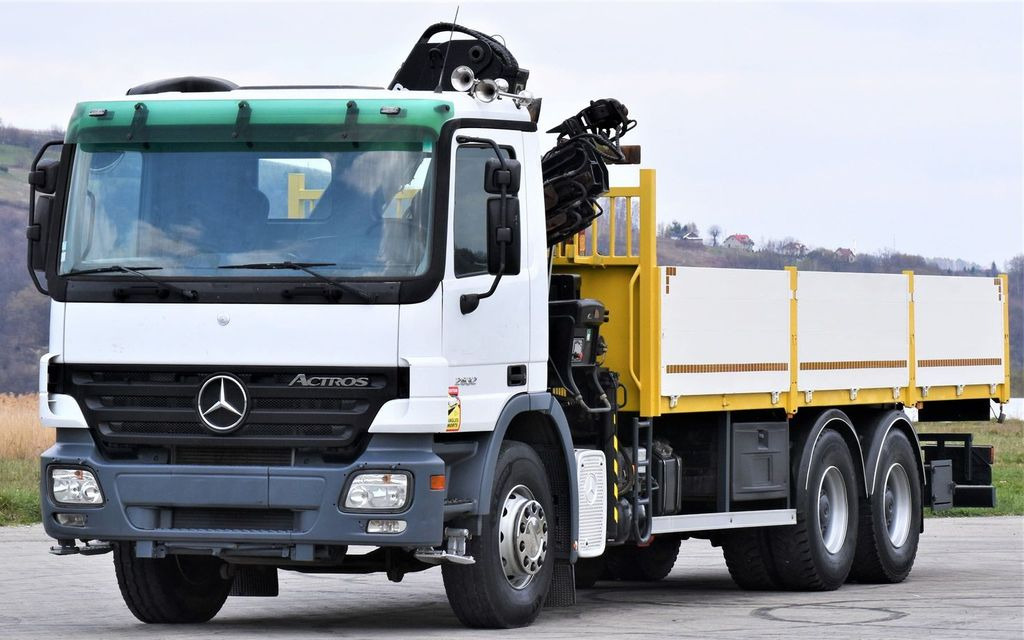 Mercedes-Benz ACTROS 2632 * HIAB 144B-3HIDUO+FUNK / 6x4 - Camion grue, Camion plateau: photos 4 Mercedes-Benz ACTROS 2632 * HIAB 144B-3HIDUO+FUNK / 6x4 - Camion grue, Camion plateau: photos 4